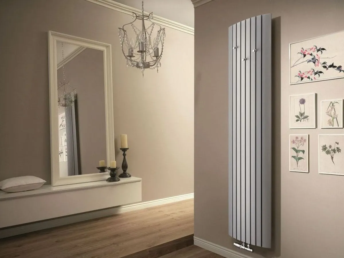 Designer radiator in a living room