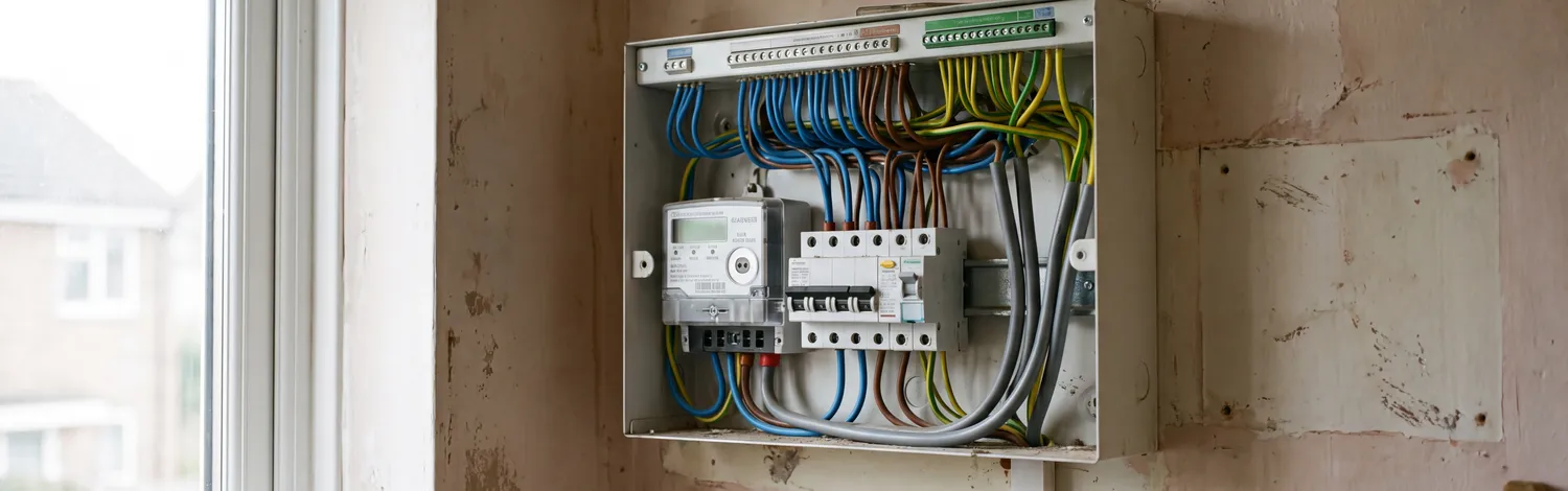 Newly installed consumer unit