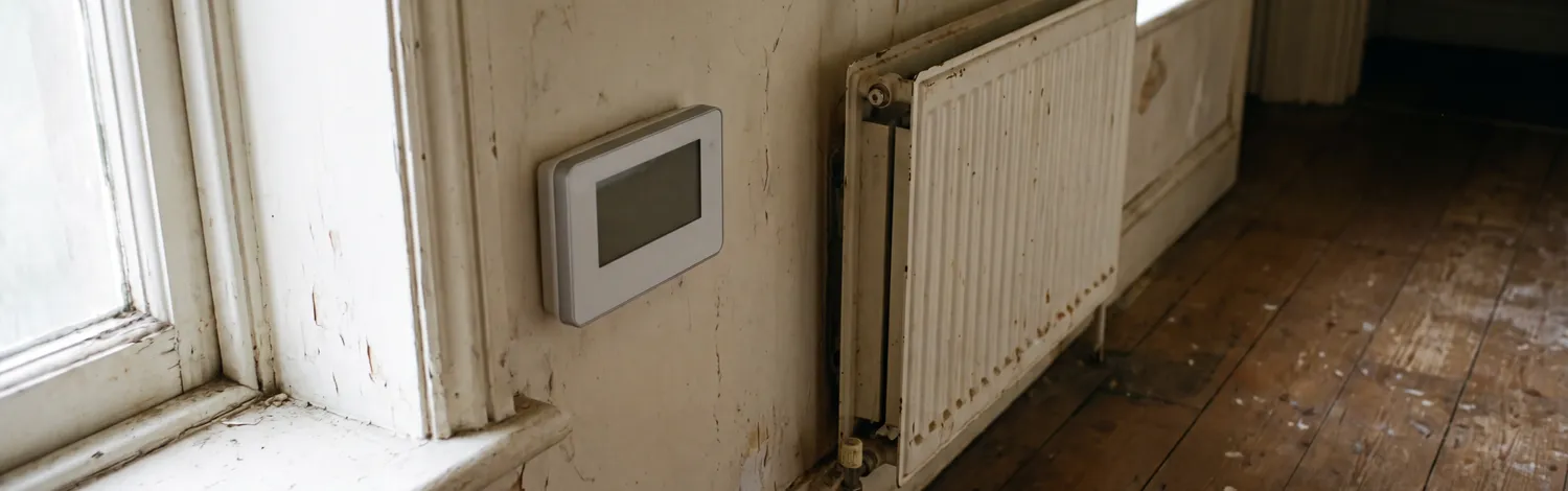 Setting a modern heating thermostat