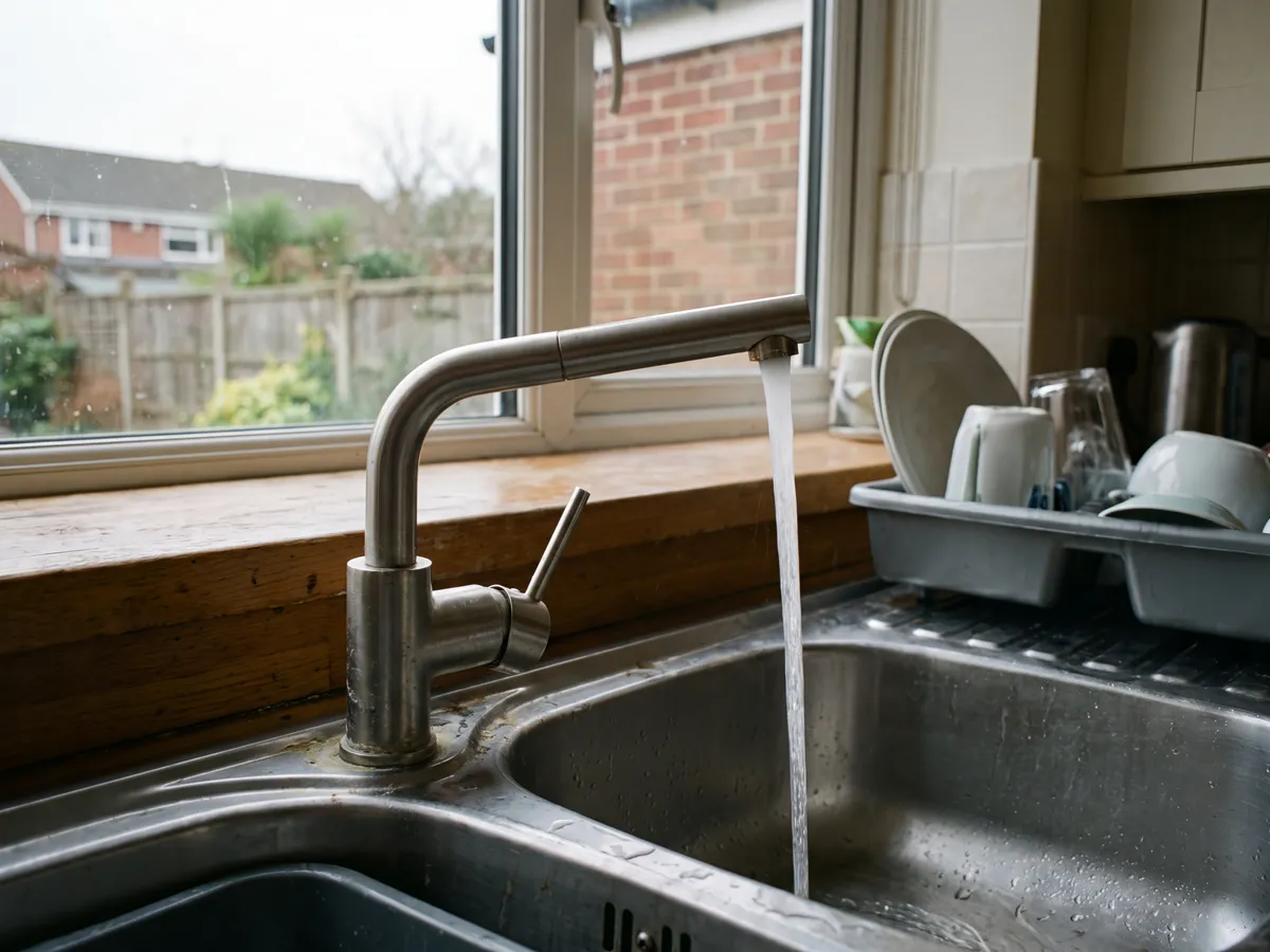 Kitchen sink and mixer tap installation